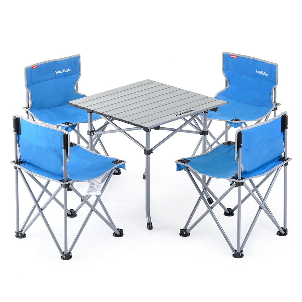 320-trắng-Bộ bàn ghế xếp dã ngoại NATUREHIKE cho 4 người 320-trắng-Bộ bàn ghế xếp dã ngoại NATUREHIKE cho 4 người