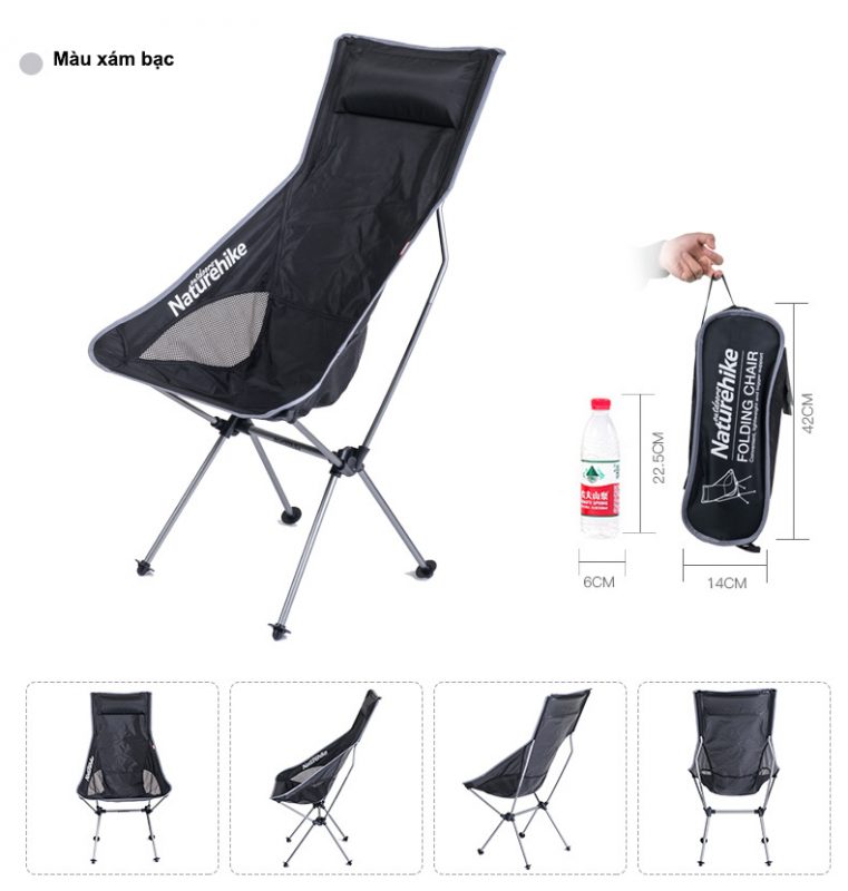 940-trắng-Ghế câu cá, dã ngoại xếp gọn NH17Y010-L (Cao)-3