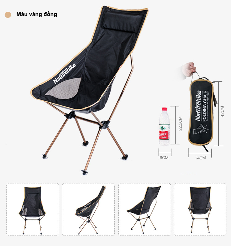 940-trắng-Ghế câu cá, dã ngoại xếp gọn NH17Y010-L (Cao)-4