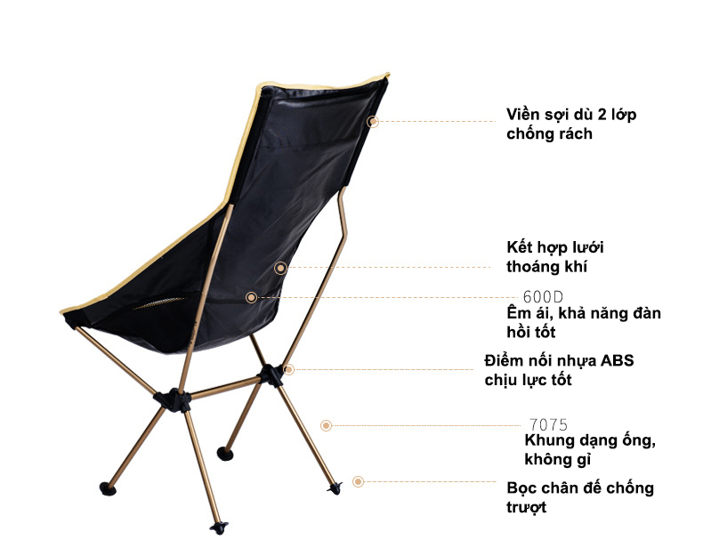 940-trắng-Ghế câu cá, dã ngoại xếp gọn NH17Y010-L (Cao)-7