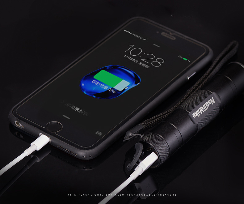 đèn pin led siêu sáng Đèn pin Led siêu sáng kiêm sạc dự phòng NatureHike NH17S071-T-5