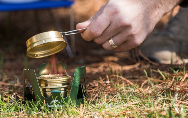 bếp cồn dã ngoại, du lịch, đi phượt mini-1