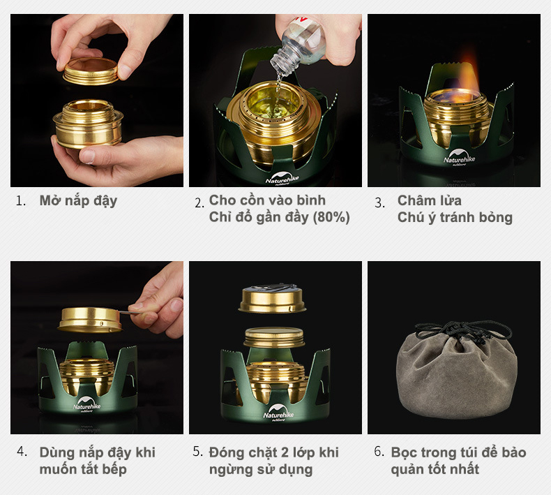 bếp cồn dã ngoại, du lịch, đi phượt mini-8 bếp cồn dã ngoại, du lịch, đi phượt mini-8