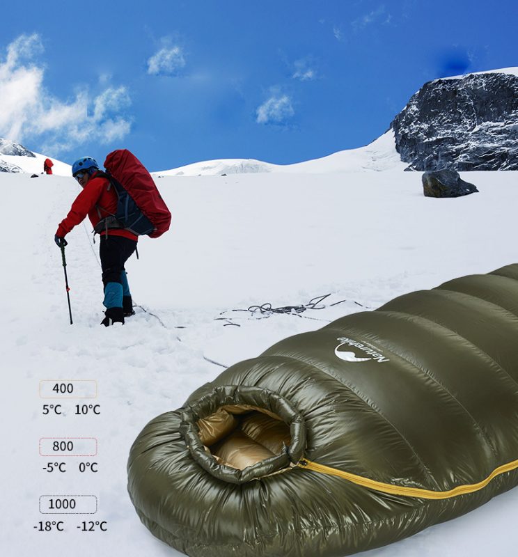 túi ngủ naturehike lông vũ NH15D800-K-10