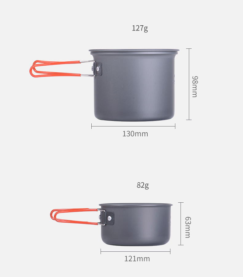 Bộ nồi dã ngoại, du lịch 4 chiếc naturehike NH15T401-G-5 Bộ nồi dã ngoại, du lịch 4 chiếc naturehike NH15T401-G-5