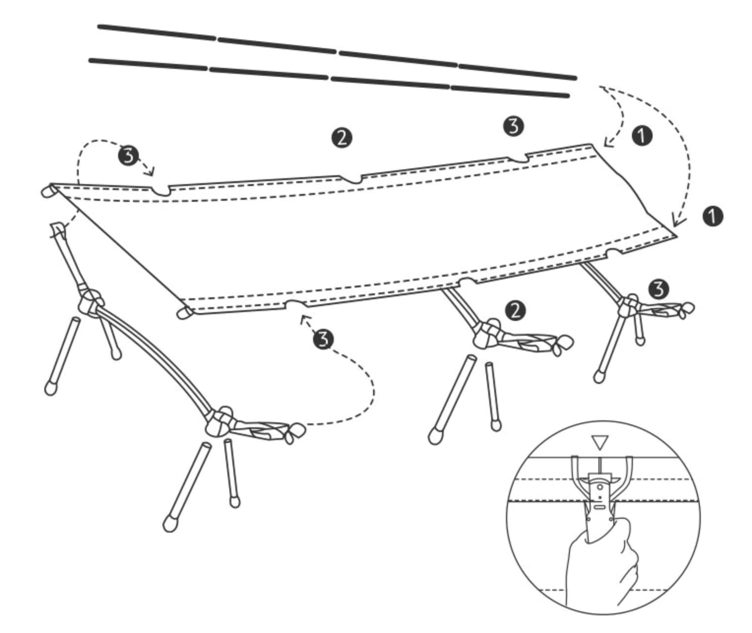 giường gấp du lịch NatureHike NH17X008-C-5 giường gấp du lịch NatureHike NH17X008-C-5