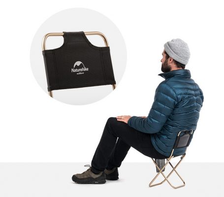 ghế xếp inox có tựa lưng NatureHike NH18M001-Z-1