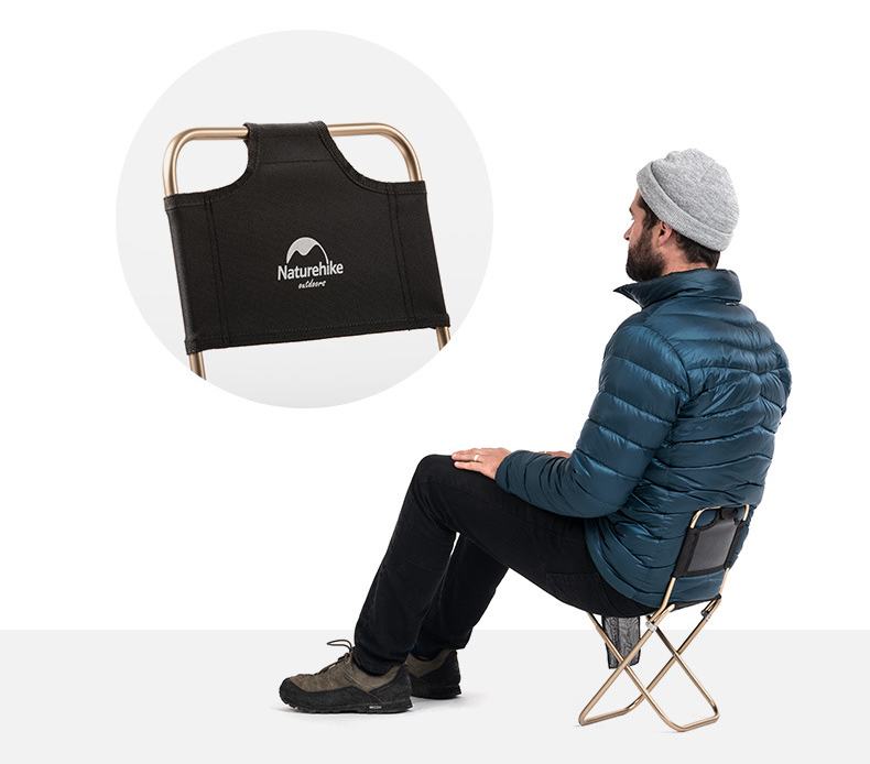 ghế xếp inox có tựa lưng NatureHike NH18M001-Z-1 ghế xếp inox có tựa lưng NatureHike NH18M001-Z-1