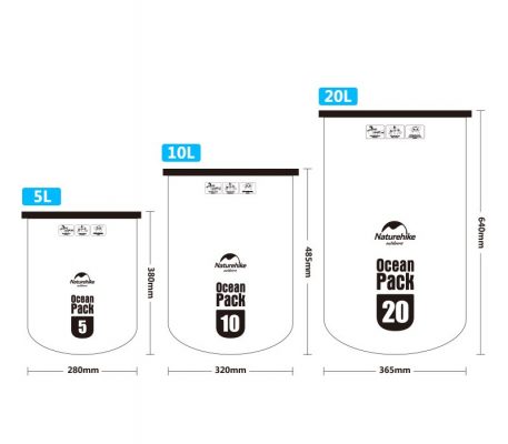 túi khô chống nước đi biển NatureHike FS15M005-J-12