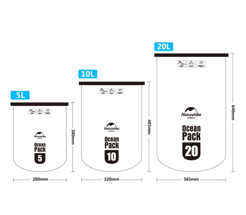 túi khô chống nước đi biển NatureHike FS15M005-J-12