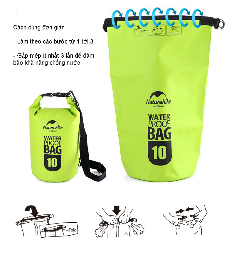 túi khô chống nước đi biển NatureHike FS15M005-J-3