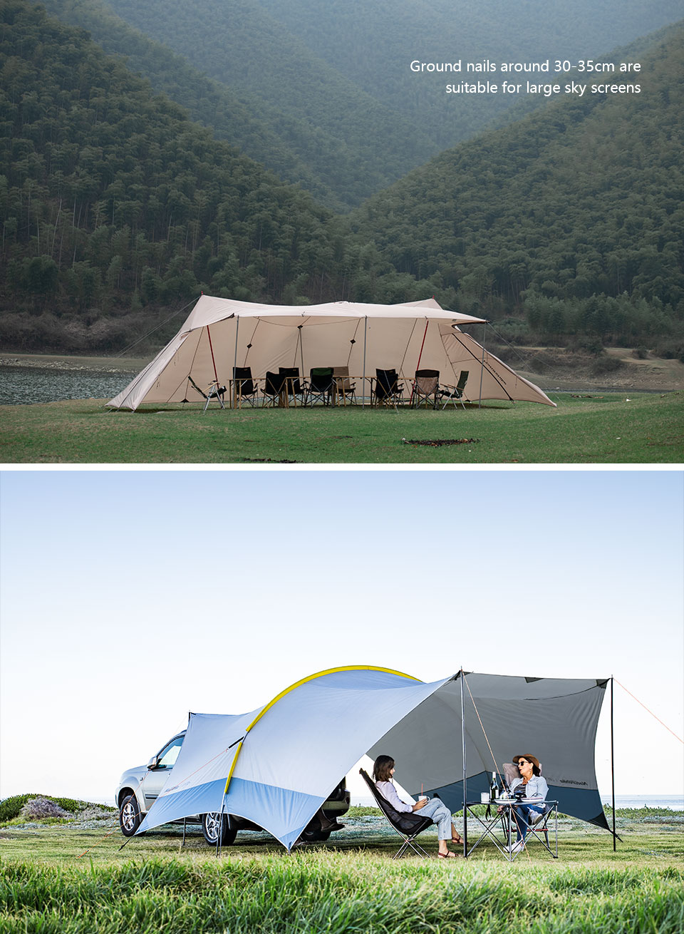 Cọc dựng lều cắm trại chính hãng NatureHike NH19PJ014 30cm